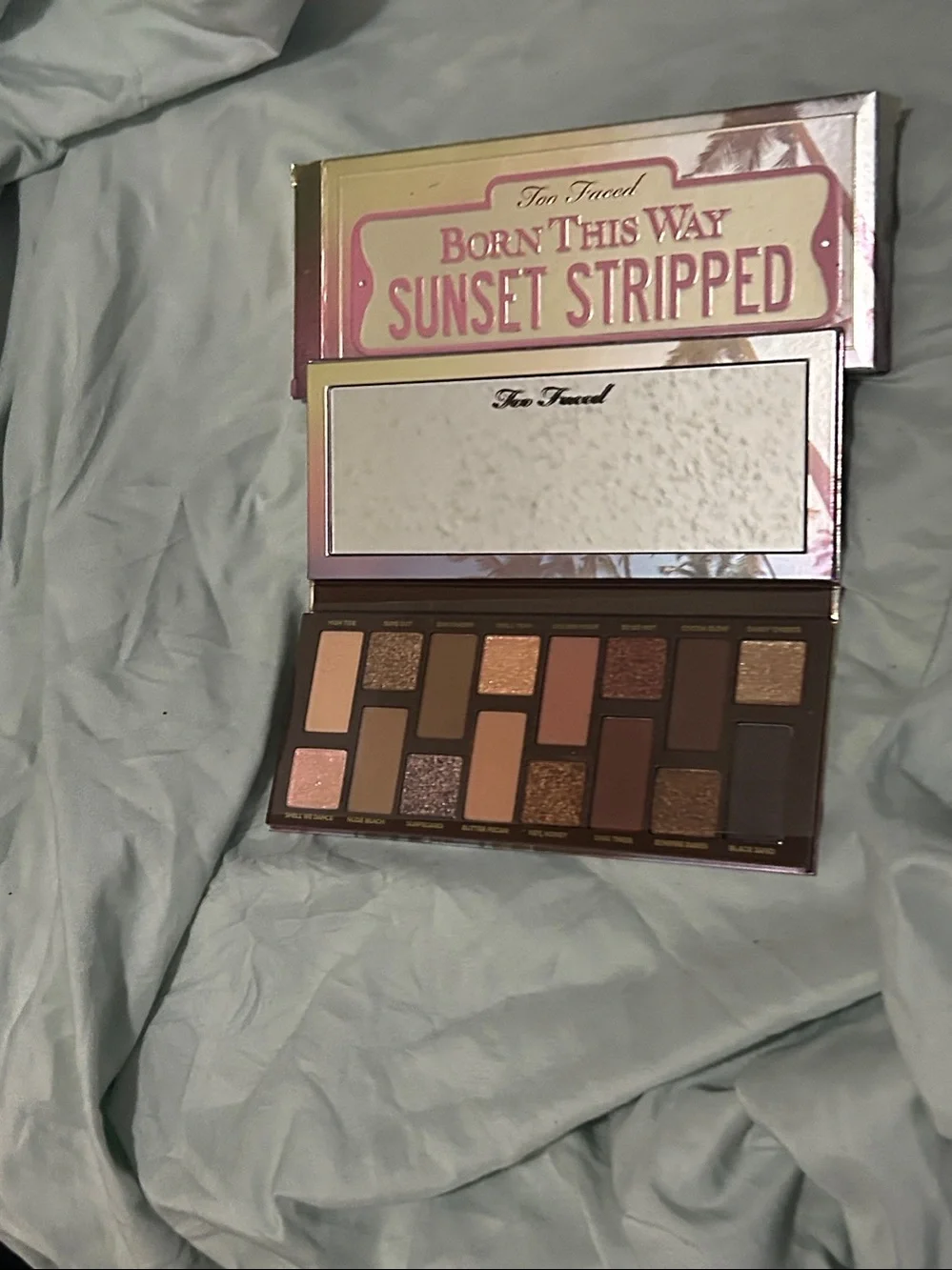 Too Faced Sunset Stripped Eyeshadow Palette in Pink and Gold